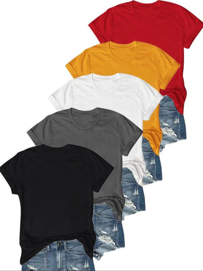 Novara™ | Casual Short Sleeve Tee (Pack of 5)