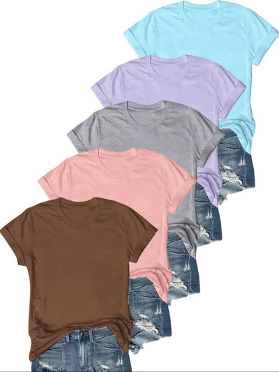 Novara™ | Casual Short Sleeve Tee (Pack of 5)
