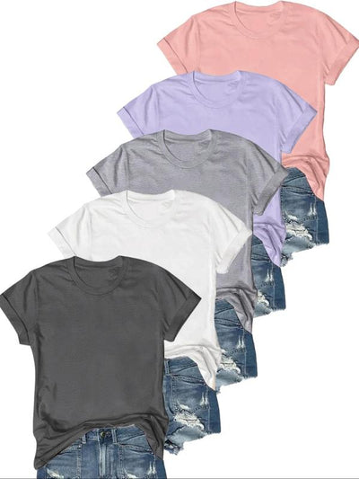 Novara™ | Casual Short Sleeve Tee (Pack of 5)