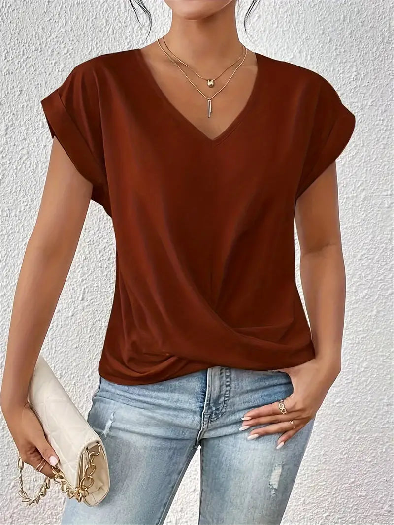Novara™ | The Stylish V-Neck Top