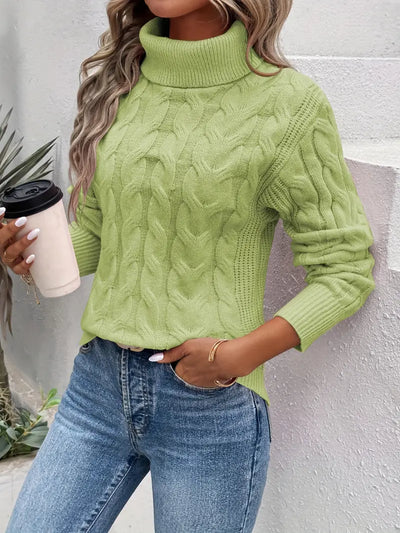 Novara™ | Cable Knit Turtleneck Sweater
