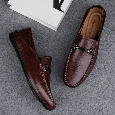 Novara™ | Kizar Leather Loafers