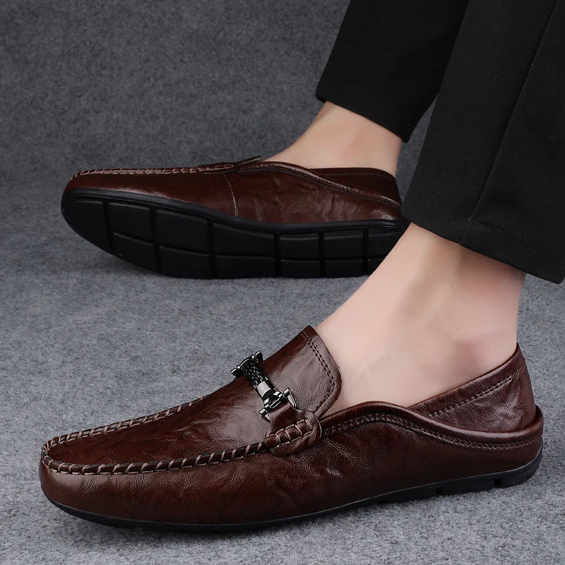 Novara™ | Kizar Leather Loafers