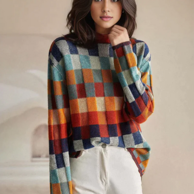 Novara™ | Retro-Inspired Plaid Sweater